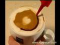 Как делают рисунки на кофе каппучино?